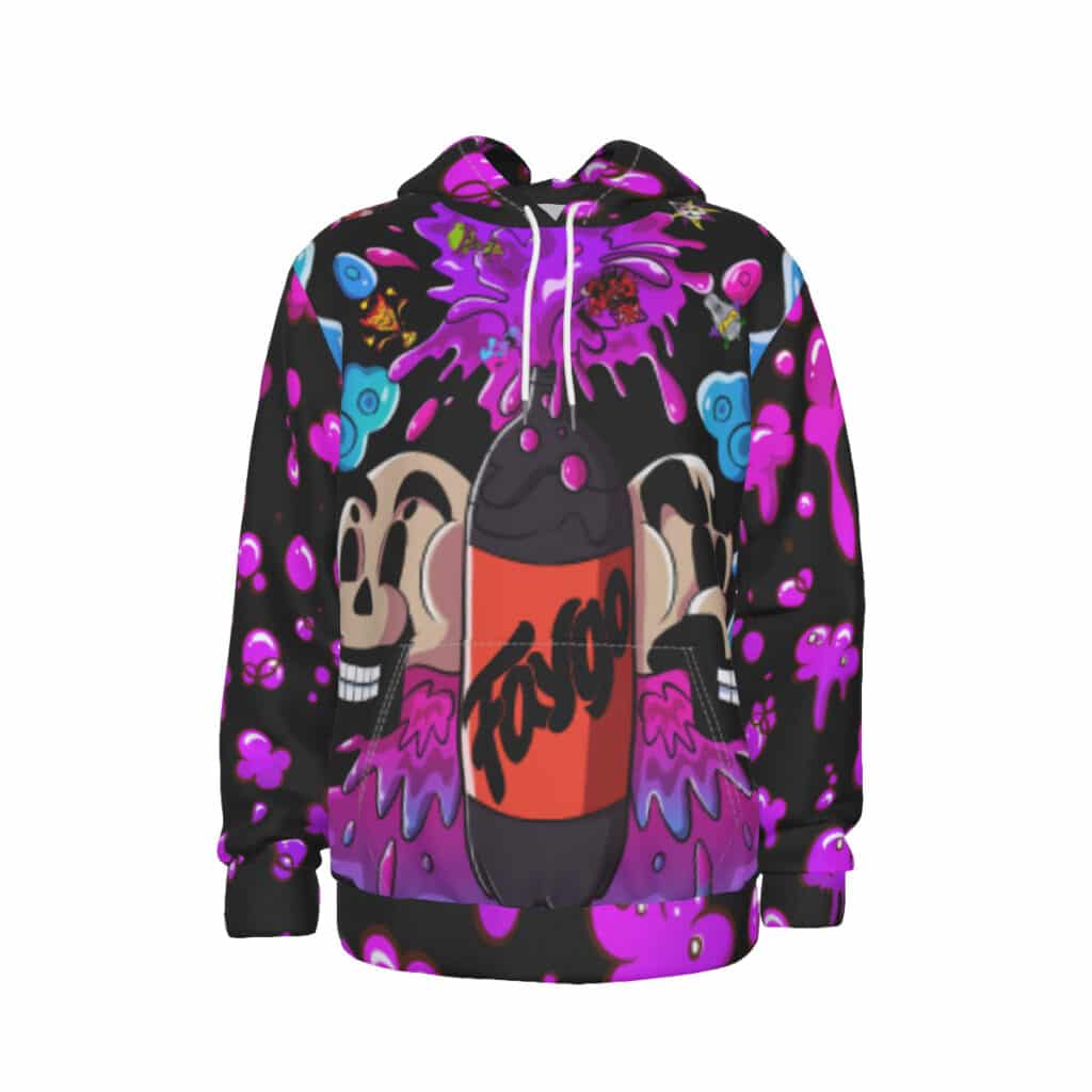 Faygo Rain Hoodie With Double-side Print Hood