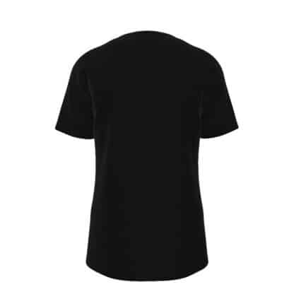 Back view of Reptile Skull T-shirt with a plain black design.