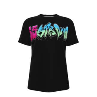 Front view of 55 Strong T-shirt featuring the logo in bold graffiti style.