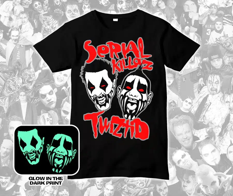 ICP Insane Clown Posse Serial Killaz shirt comparison