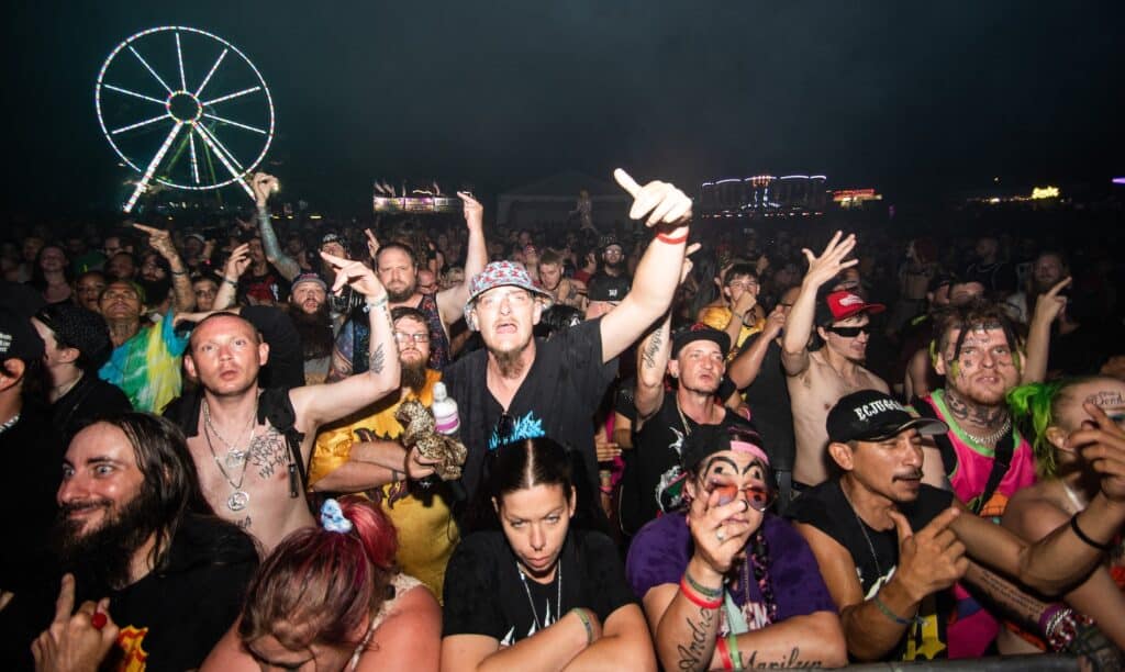 Gathering of the juggalos crowd shot