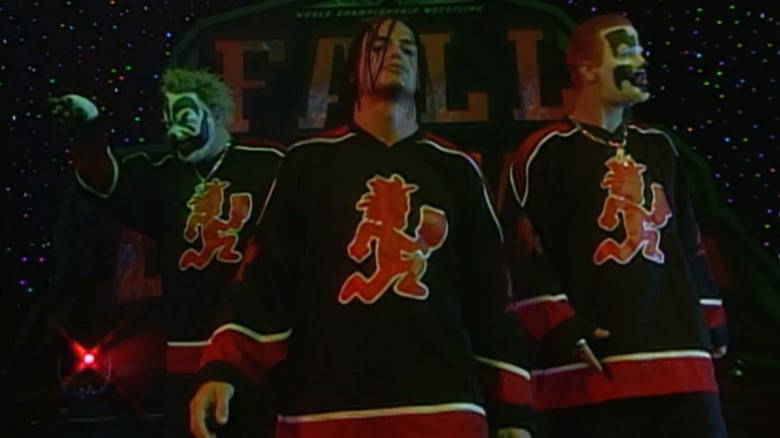 The Insane Clown Posse and vampiro in hatchet man jerseys