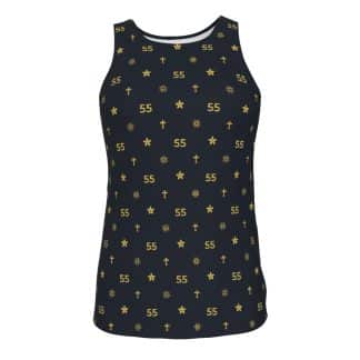 Louis 55 tank top with a bold all-over print design for a sleek, stylish look