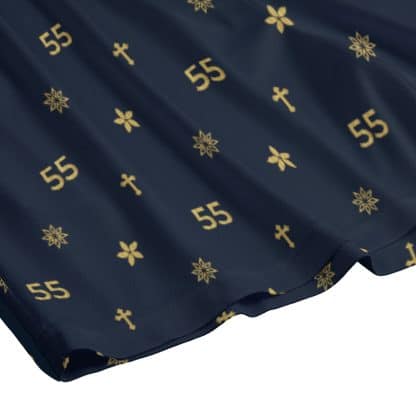 Close-up view of the Louis 55 shorts design showcasing the intricate details and vibrant colors of the all-over pattern