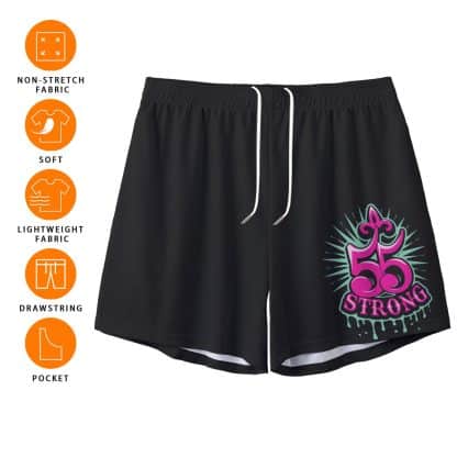 55 Strong Drip Royale Mesh Shorts – Bold Streetwear with Dripping Design