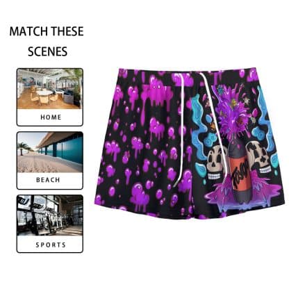 High-Quality Printed Faygo Rain Mesh Shorts with Durable Fabric