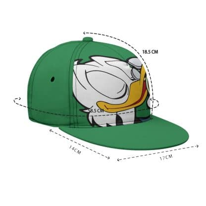 Duck Money Flat Brim Hat – All-Over Print Streetwear Cap