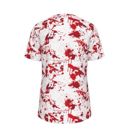 Black Blood Splatter T-Shirt for Urban Fashion and Alternative Style