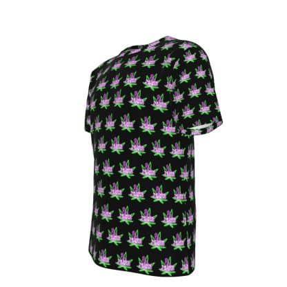 Dank Flamingo Neon Logo All-Over Print T-Shirt (Collaboration) - Image 4
