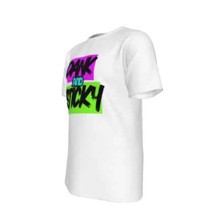 Dank Flamingo “Dank & Sticky Show” White T-Shirt (Collaboration) - Image 4