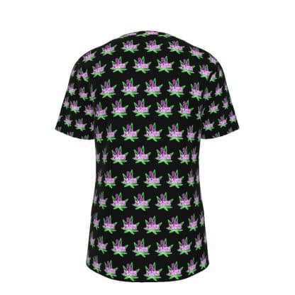 Dank Flamingo Neon Logo All-Over Print T-Shirt (Collaboration) - Image 2