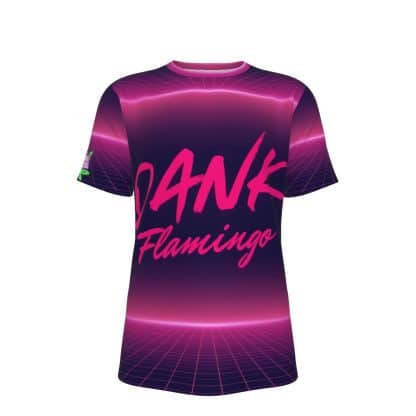 Dank Flamingo 1980s Vaporwave All-Over Print T-Shirt (Collaboration)