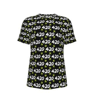 Dank Flamingo “420 Leaf” All-Over Print T-Shirt (Collaboration)