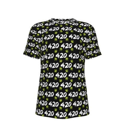 Dank Flamingo “420 Leaf” All-Over Print T-Shirt (Collaboration)