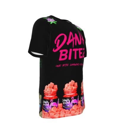 Dank Flamingo x Dank Bitez THCA All-Over Print T-Shirt (Collaboration) - Image 3