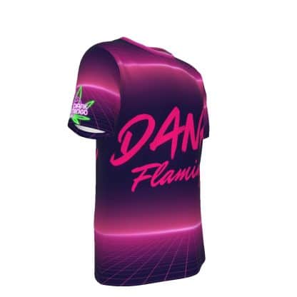 Dank Flamingo 1980s Vaporwave All-Over Print T-Shirt (Collaboration) - Image 3